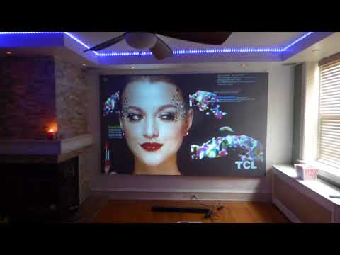 FIRST ONE ON YOUTUBE with my 2018  ViewSonic PS501W 3400 Lumens WXGA HDMI Short Throw Projector!