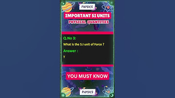 SI-eenheid van kracht | Wat is de SI-eenheid van kracht | SI-eenheid | Fysische grootheden | SI-e...