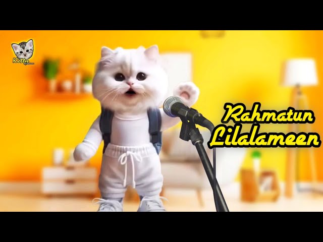 KUCING LUCU NYANYI SHOLAWAT RAHMATUN LILALAMEEN || Kitty Kucing Lucu class=