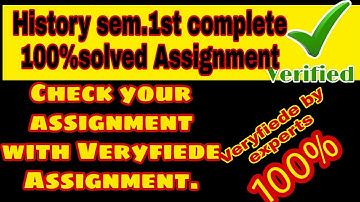 1st Semester History DU SOL COMPLETE solved Assignment
