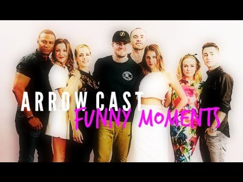 arrow cast + funny moments