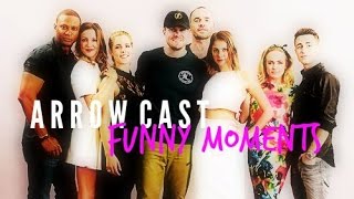 arrow cast + funny moments