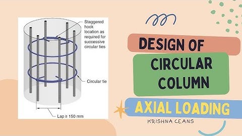 Design of Column | Circular Column with Axial loading | KRISHNA CEANS