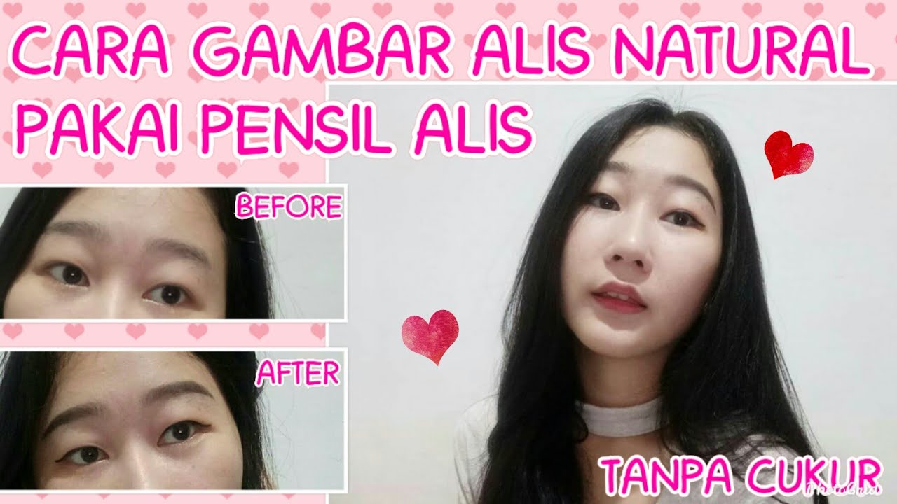 Cara Gambar Alis Natural cuma pakai pensil alis YouTube