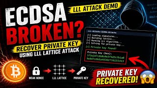 LLL Attack on ECDSA Explained | Recover Private Key from Weak Signatures 🔥 | CRYPTOGRAPHYTUBE