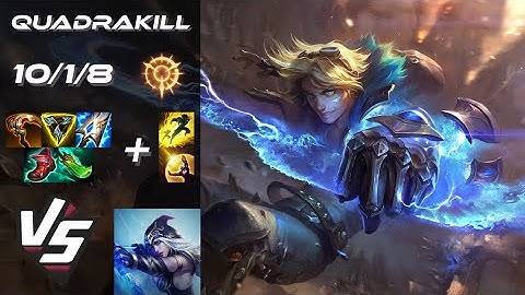 BOTTOM Ezreal vs Ashe [QUADRAKILL] - EU Challenger Patch 14.22