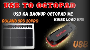 Usb Ka Backup Octapad Me kaise Load Kre||Roland Spd 20 Pro #m_master51 #spd20pro