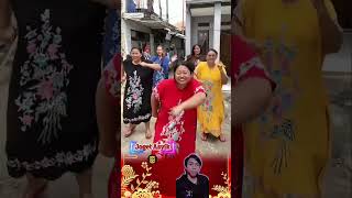 Mother in Daster Dancing Enjoyably