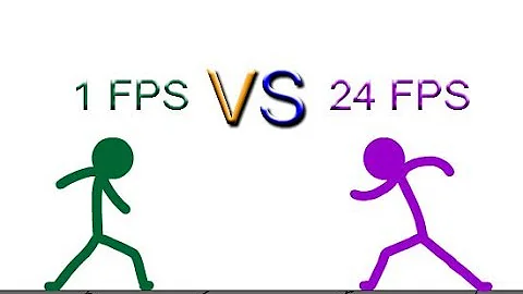 1 FPS VS 24 FPS Stickman Fight
