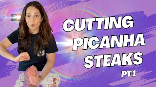 How to cut picanha steaks from a whole top sirloin cap.