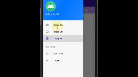 Ứng Dụng Quản Lý Chi Tiêu - Lập Trình Android
