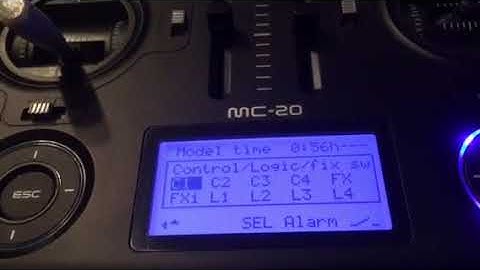 Graupner mc20 - start/stop timer on throttle stick