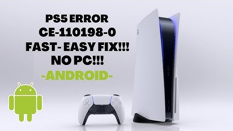 PS5 USB DRIVE ERROR CE-110198-0 EASY/FAST FIX (NO PC) -ANDROID-