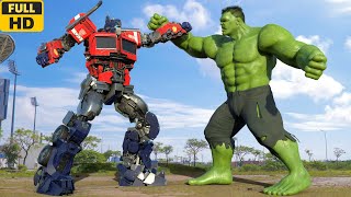 Transformers: The Last Knight - Hulk vs Optimus Prime Final Fight | Paramount Pictures [HD]