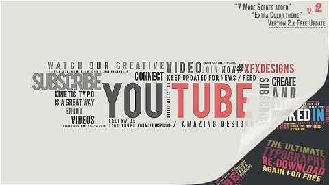 Kinetic Typography Pack V3 By xFxDesigns