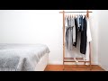 Minimalist wardrobe tour and declutter I Minimalism