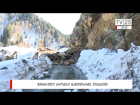 მეწყრული პროცესი განვითარდა შუახევში