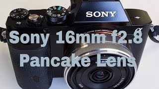 Sony 16mm F2.8 Pancake lens on full-frame body - YouTube