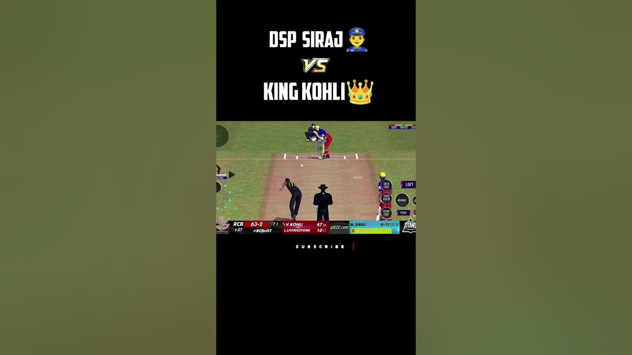 Ipl 2025 RCB Vs GT V Kohli Vs Md Siraj 🥵 rc24 viratkohli mdsiraj