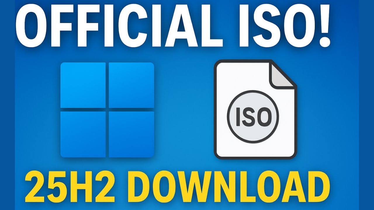 How to Download Windows 11 25H2 ISO (Official Microsoft Link) - YouTube