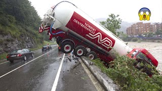 TOP 10 Idiot Truck &amp; Car Drivers Fails - Truck Crash Compilation -  Dangerous Truck Fails 2023 !!