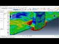 Simulation high-velocity impact of the steel rod to the composite panel(Steel-Ceramic-AFRP)in Abaqus