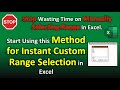 How to Instantly Select Custom Range in Excel 😍 | Time Saving Excel Trick