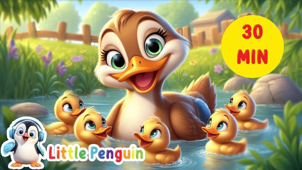 Five Little Ducks & More Nursery Rhymes | Baby Shark, ABC Song & More | 30 Min #LittlePenguin