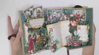 Pop Up Book Box using Graphic 45 Christmas Carol