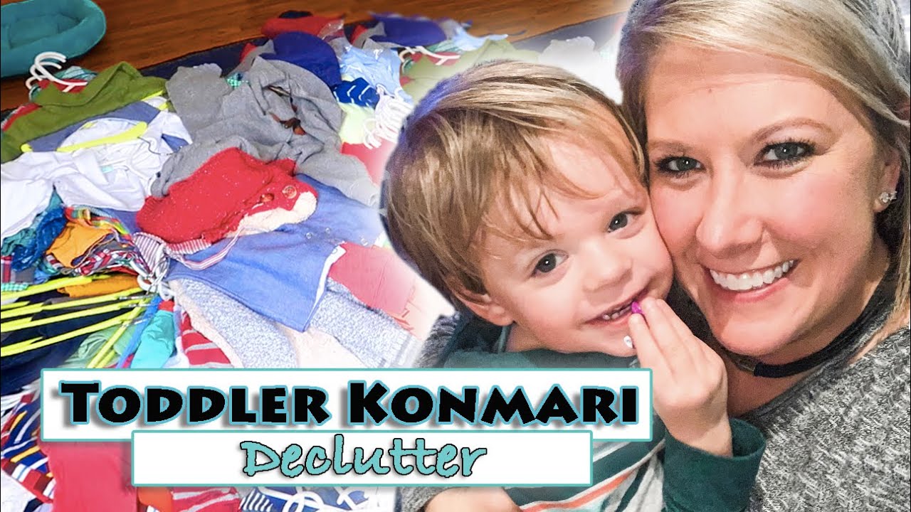 Toddler Closet Konmari Method Decluttering Baby Clothes Purge