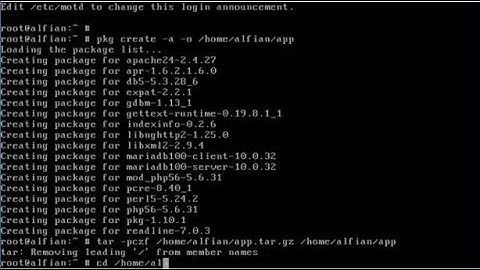 how to make package txz freebsd for instalation paket offline freebsd