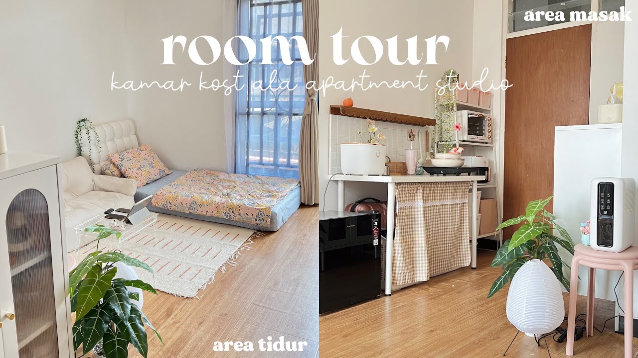 ROOM TOUR KAMAR KOST! kamar kost ala apartment studio 🛋️🪞
