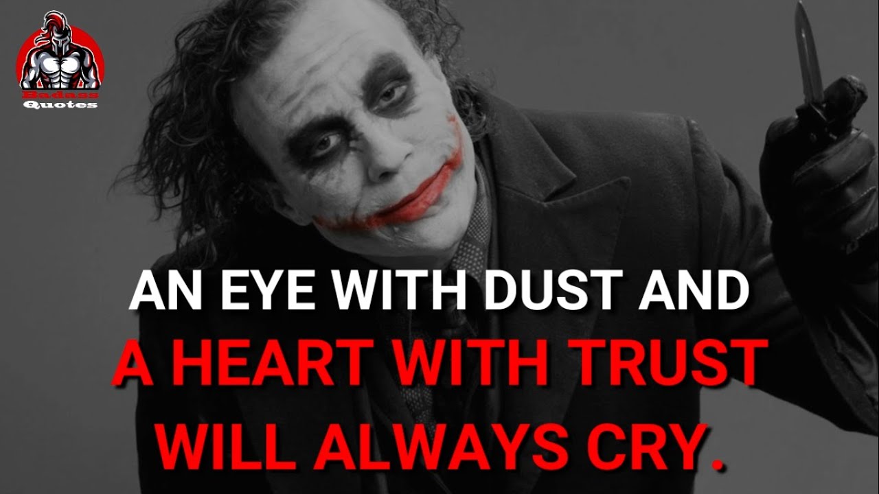 Most Famous Joker Quotes | Attitude Quotes | Quotes | Badass Quotes