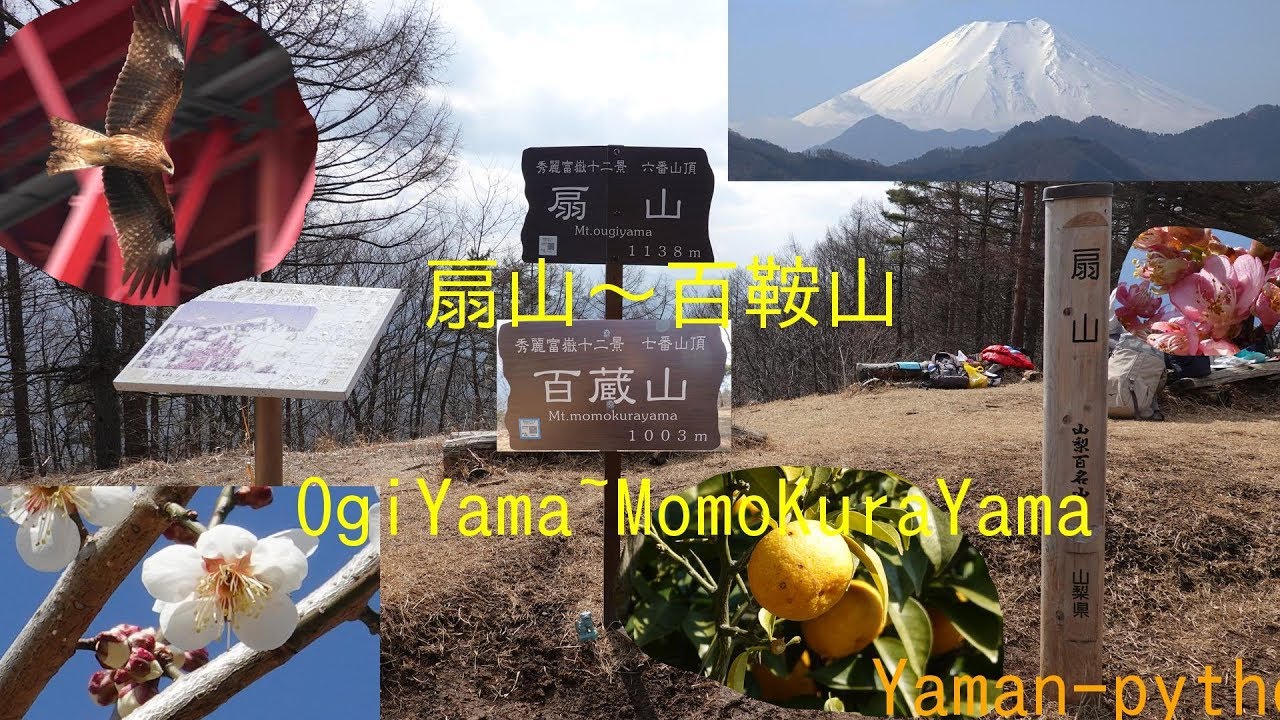 扇山～百鞍山（山梨百名山）OgiYama~MomoKuraYama GPS地図付 2019/02