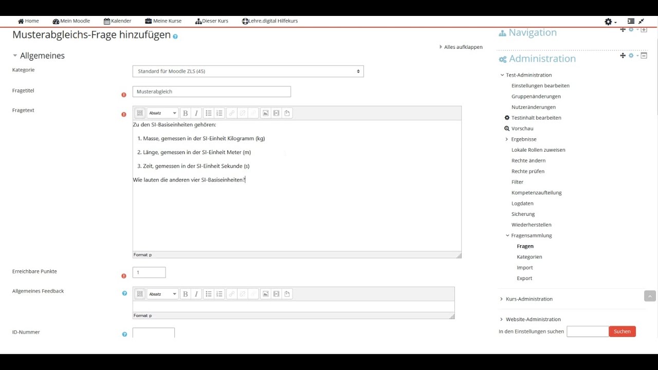 Prüfen mit Moodle: Musterabgleich mit Java Molecular Editor - YouTube