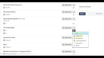 Schoology: Linking and Unlinking Sections