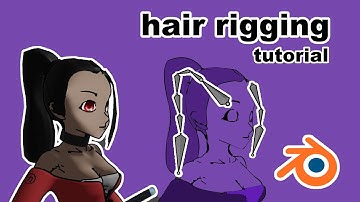 Learn how to rig character hair in Blender 4.0 step by step