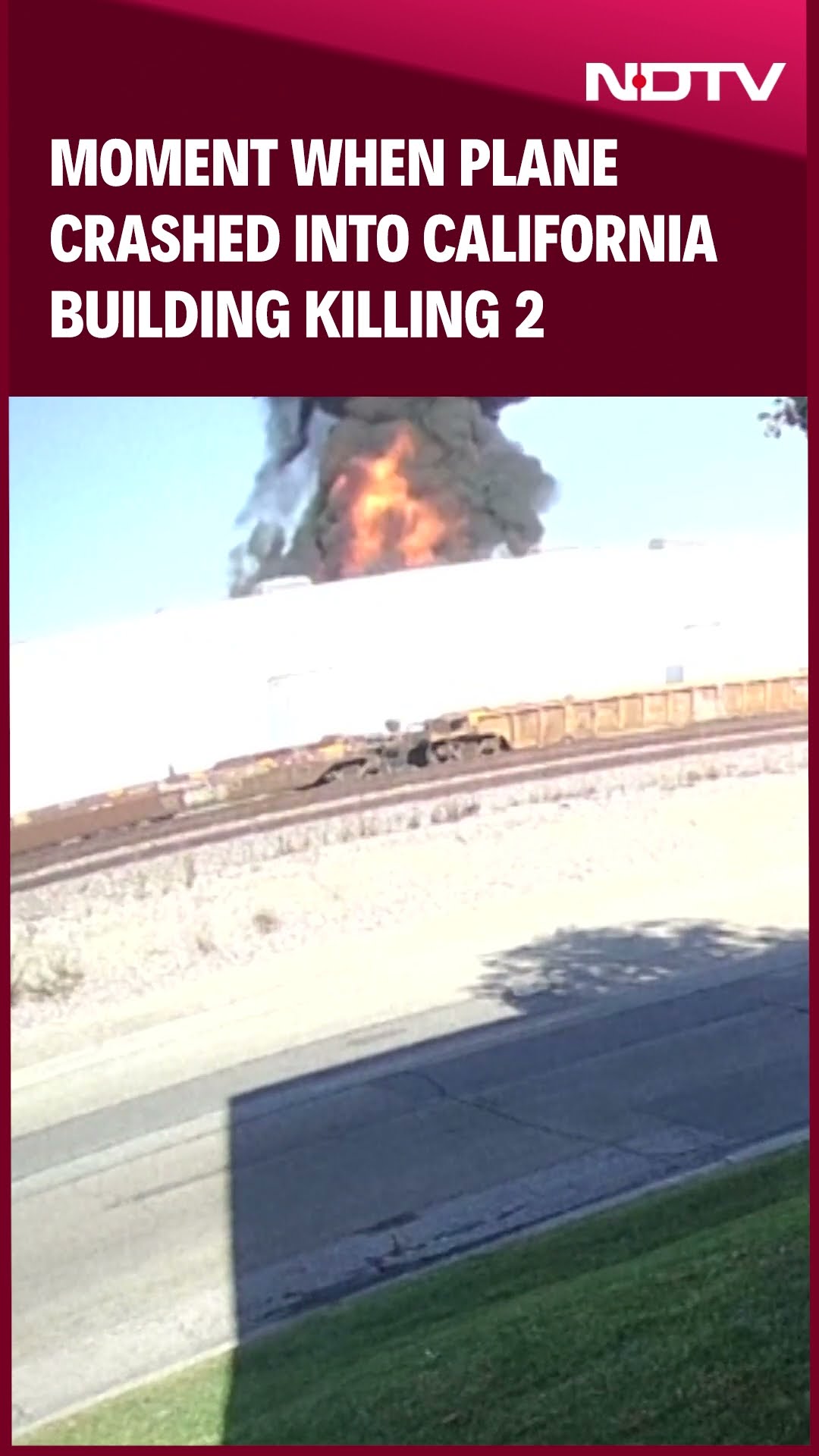 Airplane Crash In California Today | CCTV Video Shows Moment Plane Crashed Into Building Killing 2