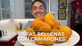 PAPAS RELLENAS CON CAMARONES Como hacer papas rellenas perfectas  Alvaro Barrientos
