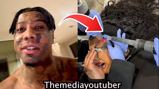 Blueface RESPONDS To Chrisean Rock REMOVING Face Tattoos " What Do I Be Doin" New GF Tats Him Next 😳