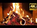 🔥Fireplace 4K. Relaxing Fireplace with Burning Logs and Crackling Fire Sounds