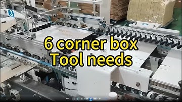 6 corner box in XS folder gluer tools needs-how to make paper box