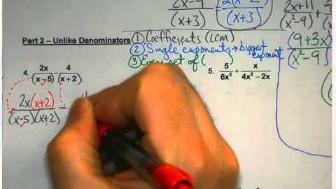 A2 - U5 - 8 5 Add and Subtract Rational Functions Day 1
