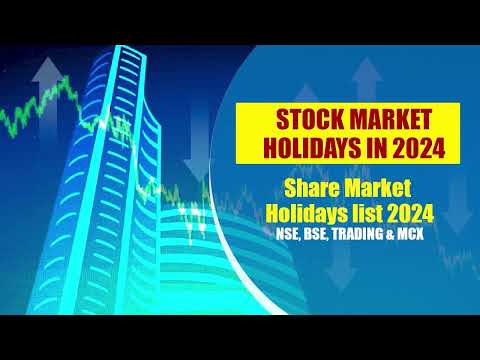Stock Market Holidays list 2024 | Indian Share market Holiday calendar 2024