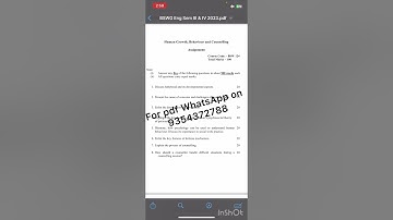 BSW 124 ENGLISH MEDIUM SOLVED ASSIGNMENT 2023-24 FOR PDF WHATSAPP ON 9354372788