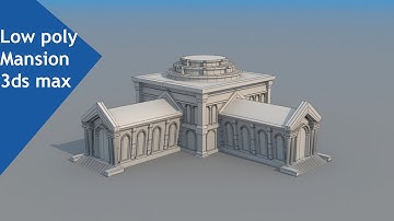 Low poly Mansion - 3ds max beginner tutorial part - 1