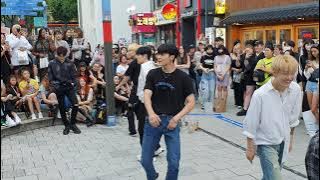 [STREET ARTIST] ABLUE, KPOP BOYGROUP. HONGDAE BUSKING.