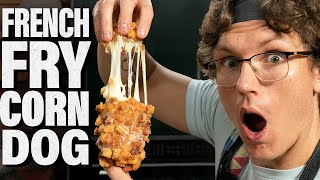 Josh Makes The Cheesiest Korean French Fry Corn Dogs