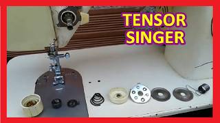 Como AJUSTAR el TENSOR de una maquina de coser SINGER