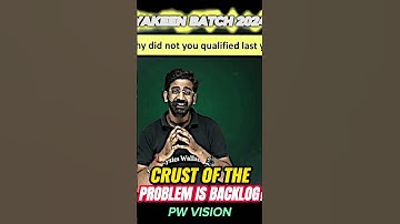 Problem is Backlog🔥💯#pw #shorts #physicswallah #yakeen2024pw #neet